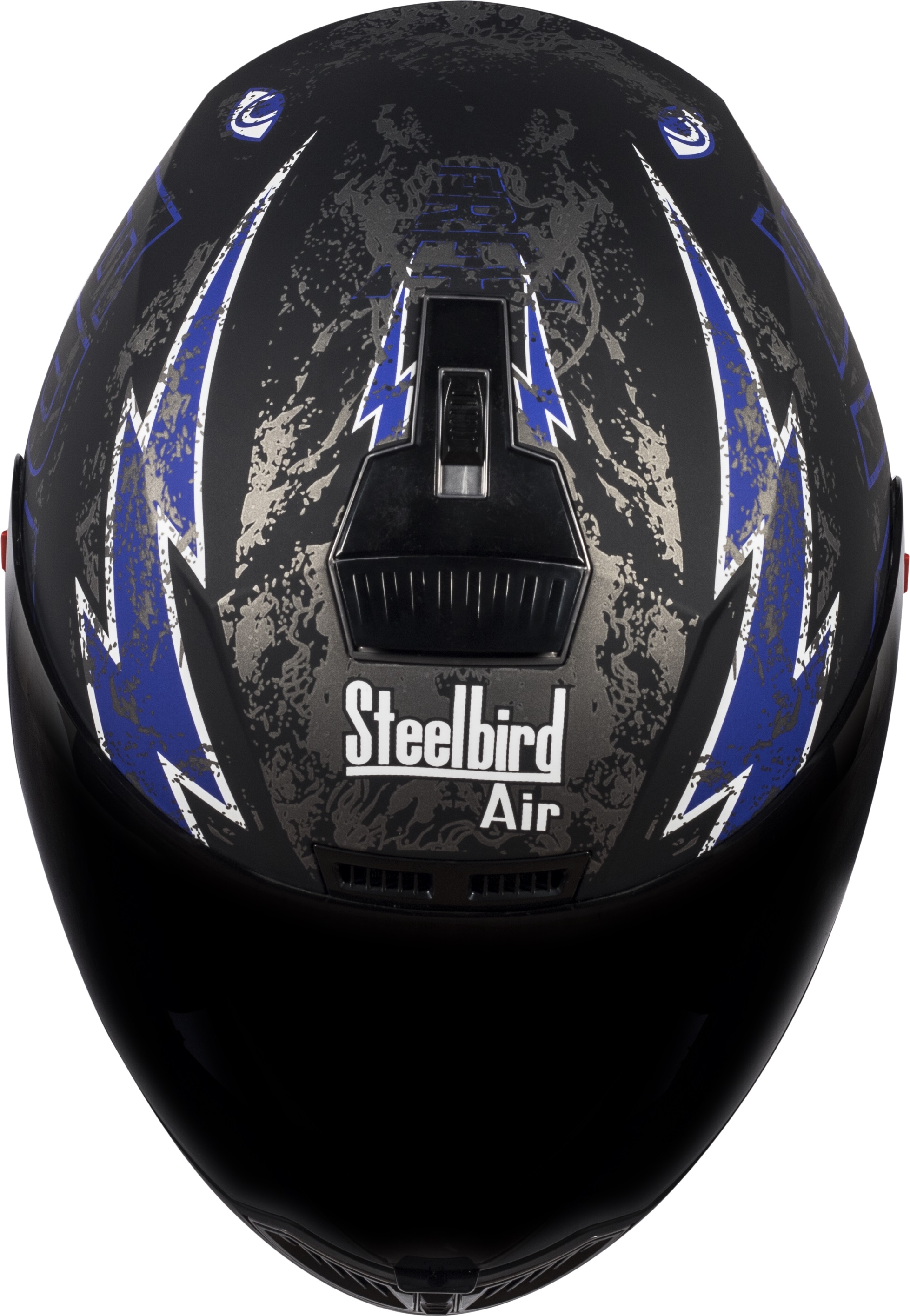 Steelbird Air Free Live Mat Black With Blue ( Fitted With Clear Visor Extra Smoke Visor Free)